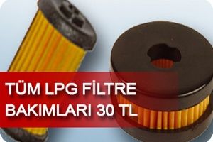 T�m LPG Sistemlerinin Filtre Bak�mlar� 50 TL!