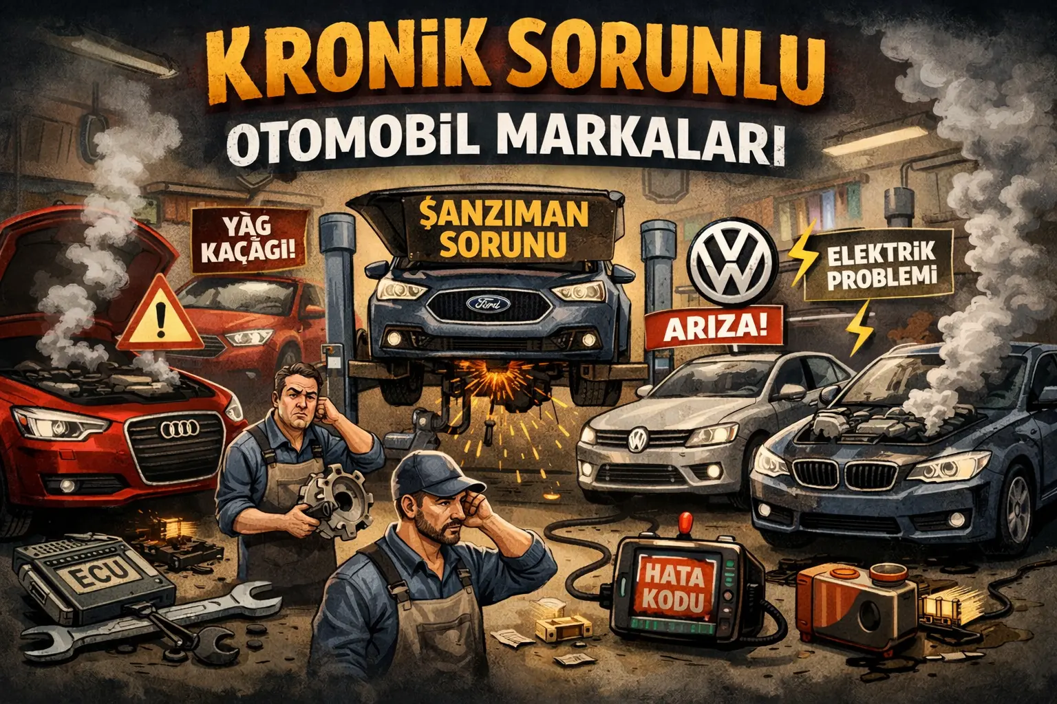 Kronik Sorunlar� �le Nam Salan Otomobil Markalar�