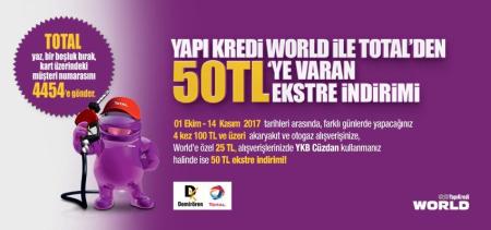 Total & Yap Kredi World Kampanyas