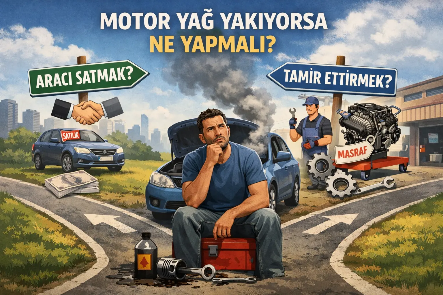 Motor Ya� Yak�yorsa Arac� Satmak m� Tamir Ettirmek mi Mant�kl�?
