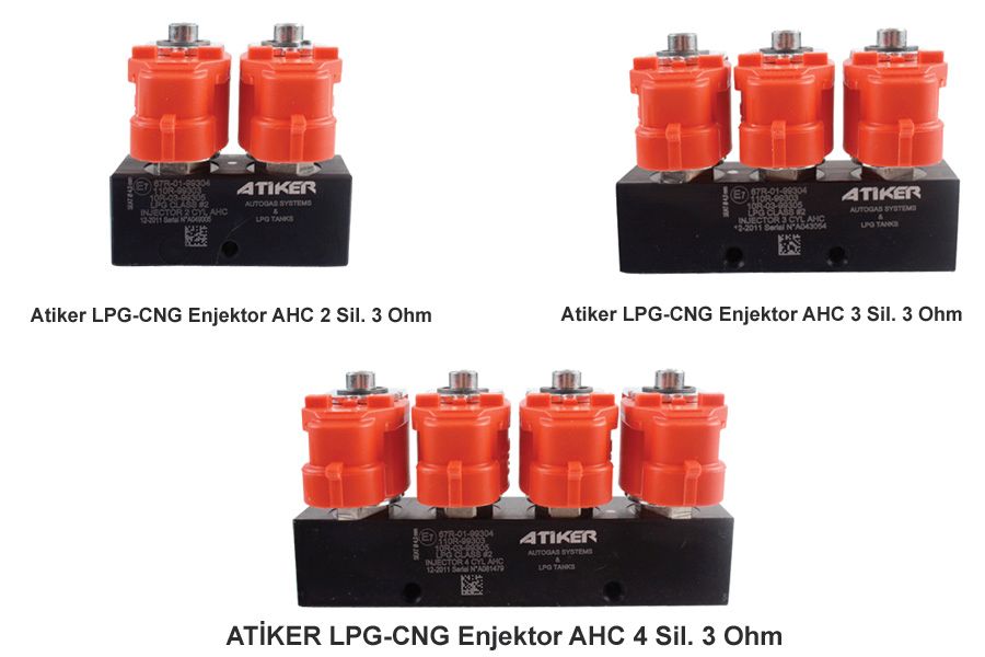 Atiker AHC LPG-CNG Enjektör 3 Ohm