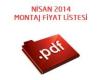 Zavoli Montaj Fiyatları  Nisan 2014