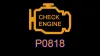 P0818 Arıza Kodu Nedir? P0818 Ne Anlama Gelir?